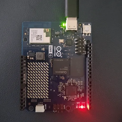 LED blinking on the Arduino UNO Q